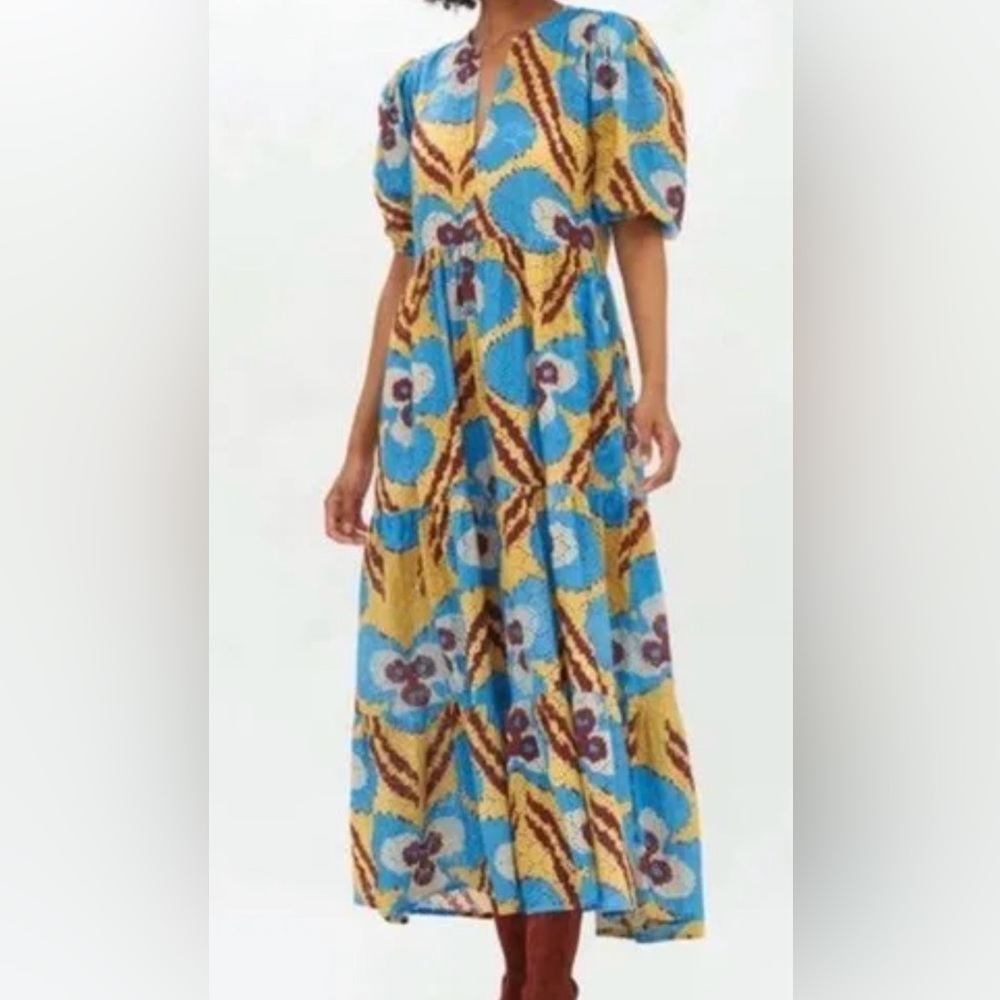 Oliphant Multicolor Patterned Maxi Dress